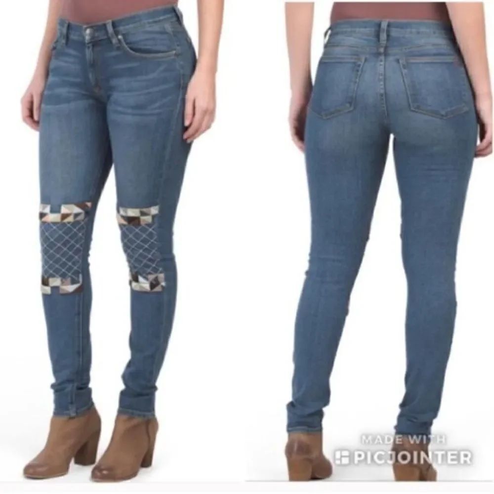 NWT Miss Me Blue Skinny Moto Jeans